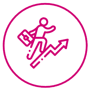 Upward path icon